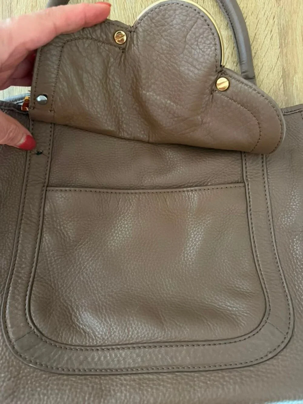 Tory Burch • Amanda Classic Dark Camel Hobo Bag • Purse • Retail $598